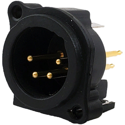 IO-XLR4-M-EV by IO Audio Technologies - E SERIES, 4 PIN XLR, MALE, VERTI