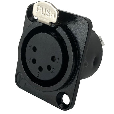 IO-XLR5-F-BK-JL by IO Audio Technologies - CONNECTOR RECPT FMALE XLR 5POS SOLDER
