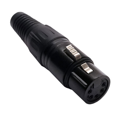 IO-XLR5-F-BK by IO Audio Technologies - CONNECTOR PLUG FMALE XLR 5POS SILVER
