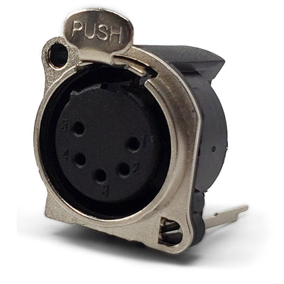IO-XLR5-F-BV by IO Audio Technologies - CONNECTOR RECPT FMALE XLR 5P GOLD SLDR