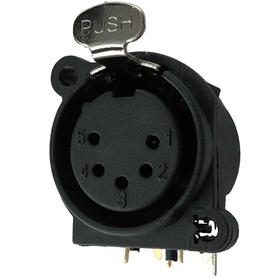 IO-XLR5-F-EH by IO Audio Technologies - CONNECTOR RECPT FMALE XLR 5POS SOLDER