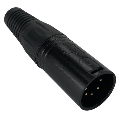 IO-XLR5-M-BKAU by IO Audio Technologies - CONNECTOR RECPT MALE XLR 5POS GOLD