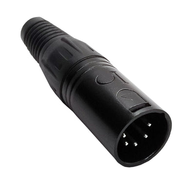 IO-XLR5-M-BK by IO Audio Technologies - CONNECTOR RECPT MALE XLR 5POS SILVER