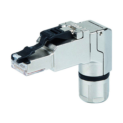 J00026A4001 by Telegartner Inc - CAT 6A ANGLE PLUG T568B