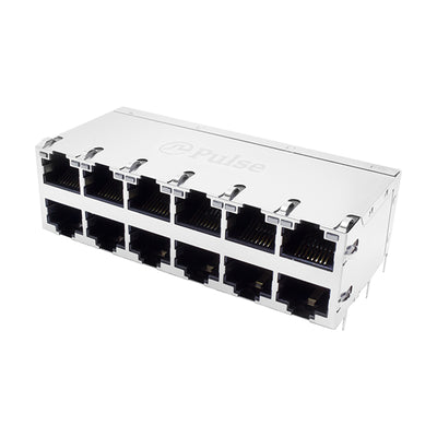 J0B-2015NL by Pulse Electronics - CONNECTOR JACK 12PORT 2.5G BASE-T PCB
