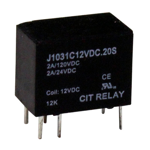 J1031C12VDC.20S by CIT Relay and Switch - RELAY GEN PURPOSE SPDT 2A 12V