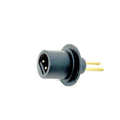JACK-KM2-PANEL-BK(R) by GlobTek, Inc. - WATERPROOF JACK, 2 PIN MALE