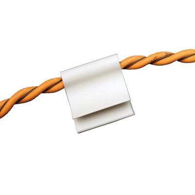 JC-25 by SeaHawk - CABLE CLIP J-TYPE WHITE ADHESIVE