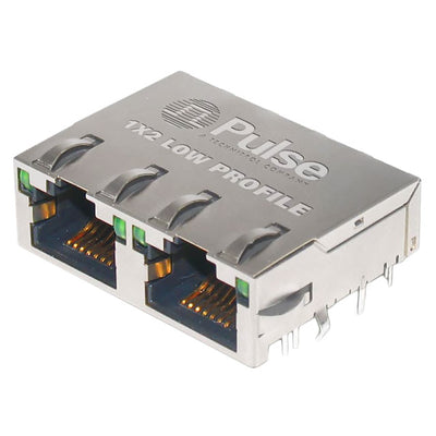 JGL-0001NL by Pulse Electronics - CONNECTOR JACK 2PORT 1000 BASE-T PCB