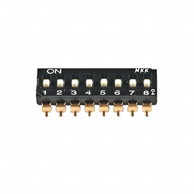 JS0208AP4-S by NKK Switches - SWITCH SLIDE DIP SPST 25MA 24V
