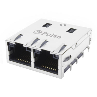 JT8-2000HL by Pulse Electronics - CONNECTOR JACK 2PORT 10G BASE-T PCB