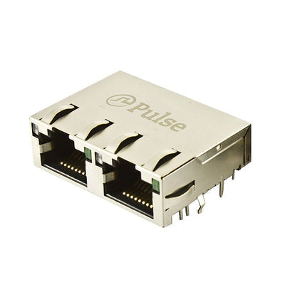 JTL-U1003NL by Pulse Electronics - CONNECTOR JACK 2PORT 10G BASE-T PCB