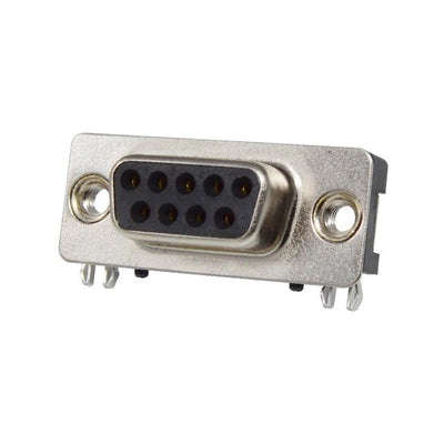 K202XHT-E9S-NJ by Kycon, Inc. - CONNECTOR D-SUB RCPT 9P SMD R/A SLDR