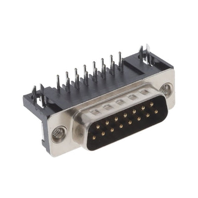 K22X-A15P-N by Kycon, Inc. - CONNECTOR D-SUB PLUG 15POS R/A SLDR