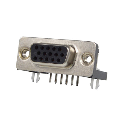 K66XHT-E15S-N by Kycon, Inc. - CONNECTOR D-SUB HD RCPT 15P R/A SLDR