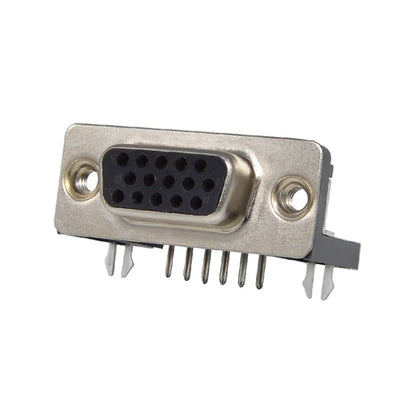 K66X-E15S-N30 by Kycon, Inc. - CONNECTOR D-SUB HD RCPT 15P R/A SLDR
