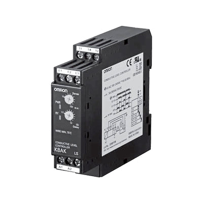 K8AK-LS1 24VAC/DC by Omron Automation and Safety - CNTRL LIQ LEV 24VAC/DC DIN RAIL