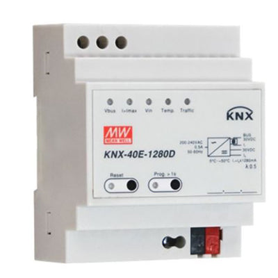 KNX-40E-1280D by MEAN WELL USA Inc. - AC/DC DIN RAIL SUPPLY 30V 38W