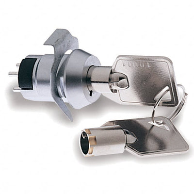 KO124D10001 by E-Switch - SWITCH KEYLOCK 3POS SPDT 2A 125V