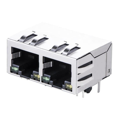 KRG-02P-4-D22-110 by KinnexA - CONNECTOR JACK 2PORT 10/100BASE-T PCB