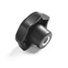 KS63-M12-PF by JW Winco/Otto Ganter - M12 THREAD STAR KNOB