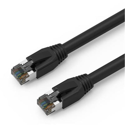 L8S24-25BLK by CompuCablePlusUSA - CAT8 S/FTP 24AWG 8P8C M-M 25FT