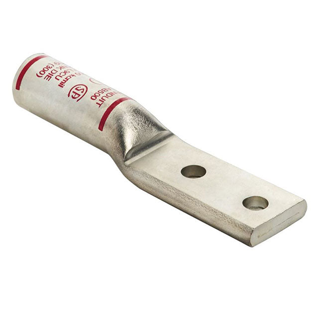 LAB750-12-1R by Panduit Corp - ALUMINUM COMPRESSION LUG, 2 HOLE