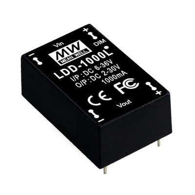 LDD-1000L by MEAN WELL USA Inc. - LED DRIVER CC BUCK 2-30V 1A