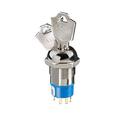 LK5ANB126N3 by APEM Inc. - SW KEYLOCK SPDT 4A 125V CHROME