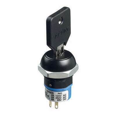 LK6RGB126M3 by APEM Inc. - SWITCH KEYLOCK 2POS SPDT 4A 125V