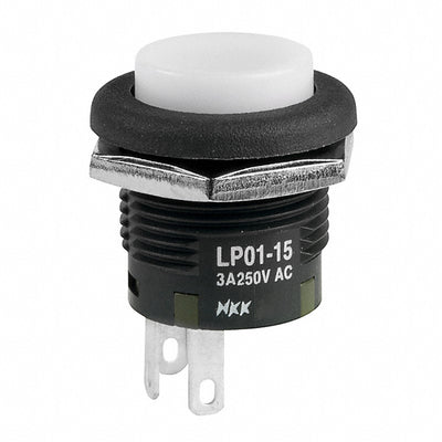 LP0115CCKW01B by NKK Switches - PUSH SWITCH BUTTON SPDT 3A 125V