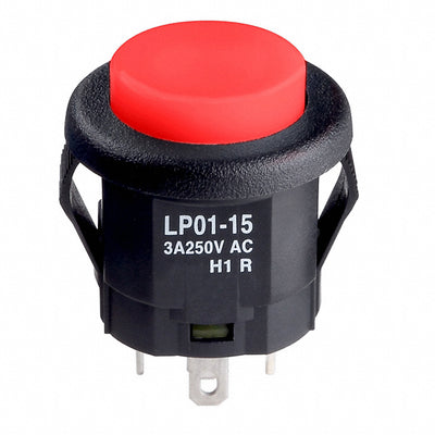 LP0115CMKW015CB by NKK Switches - PUSH SWITCH BUTTON SPDT 3A 125V