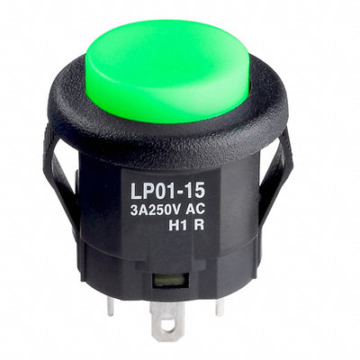 LP0115CMKW015FB by NKK Switches - PUSH SWITCH BUTTON SPDT 3A 125V