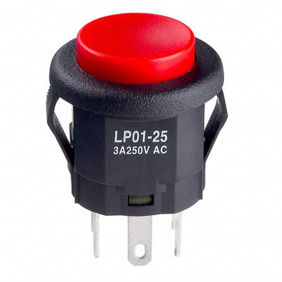 LP0125CMKW01C by NKK Switches - PUSH SWITCH BUTTON DPDT 3A 125V
