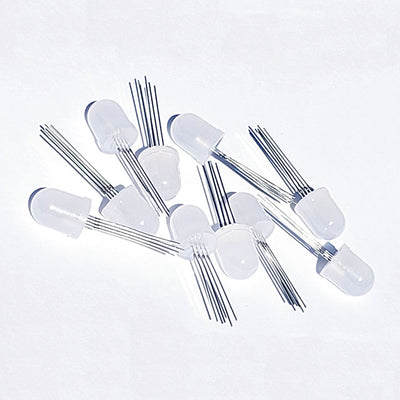 LS-00043 by OSEPP Electronics LTD - RGB (TRI-COLOR) 10MM LED 10PK