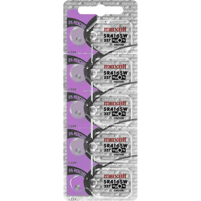 337 by Maxell Batteries - SLVR-OX 1.55V 4.8MM BUTTON CELL