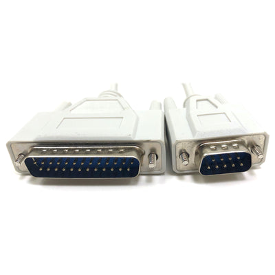 M02-11610 by Micro Connectors, Inc. - CABLE ASSY DB09/DB25 GRY 3.05M