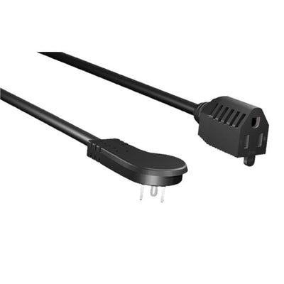 M05-113LPA2-2P by Micro Connectors, Inc. - 2' Pwr Ext Cord Angled 16AWG 2Pk