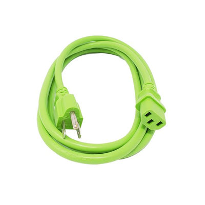 M05-113ULG by Micro Connectors, Inc. - 6' CORD NEMA 5-15P, C13, GREEN