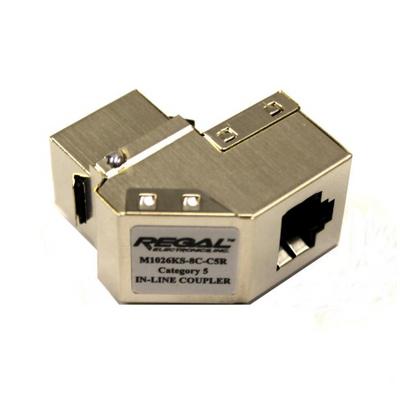 M1026KS-8C-C5R by REGAL - CATEGORY 5 COUPLER, 8P8C SHIELDE
