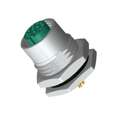 M12A-12PFFS-SF8001 by Amphenol LTW - CONNECTOR RECPT FMALE 12P SOLDER CUP