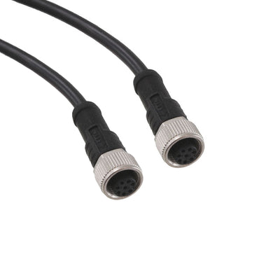 M12A08FL-12AFL-SB001 by Amphenol LTW - CABLE 8POS FMALE TO FMALE 3.28