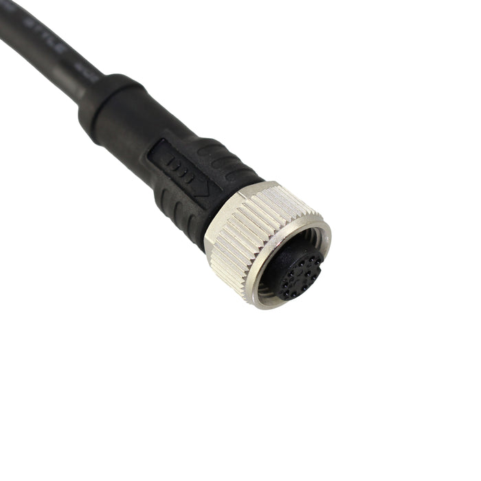 M12A10FL-12AFL-SBA05 by Amphenol LTW - CABLE 10POS FMALE TO FMALE 1.64