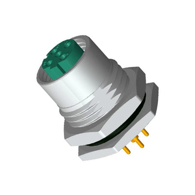 M12D-04PFFP-SF8001 by Amphenol LTW - CONNECTOR RECPT FMALE 4POS GOLD SOLDER