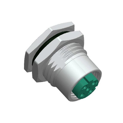 M12D-04PFFS-SF8001 by Amphenol LTW - CONNECTOR RECPT FMALE 4P GOLD SLDR CUP