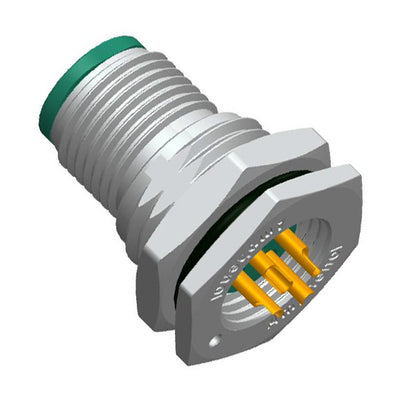 M12D-04PMMS-SF8001 by Amphenol LTW - CONNECTOR PLUG MALE 4P GOLD SLDR CUP