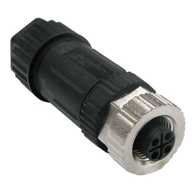 M12S-04BFFB-SL7002 by Amphenol LTW - CONNECTOR RECPT FMALE 4POS GOLD SCREW