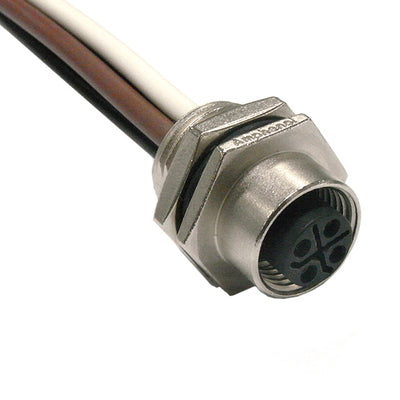 M12S-04PFFS-SH8B15 by Amphenol LTW - CONNECTOR RECPT FML 4P WIR LEAD 0.49
