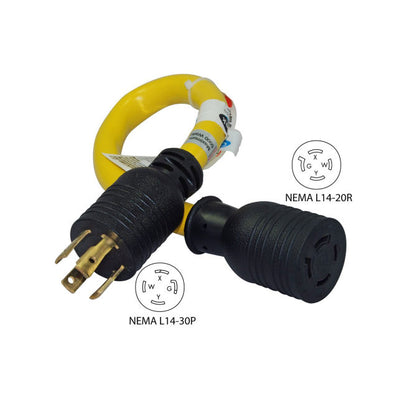 M1342002 by Conntek - CORD NEMA L14-30P-L14-20R 1.5