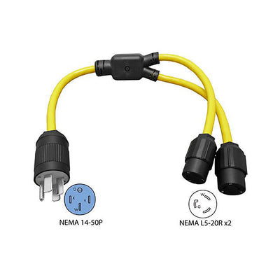 M1342015 by Conntek - CORD 10AWG NEMA14-50P- L5-20R 3